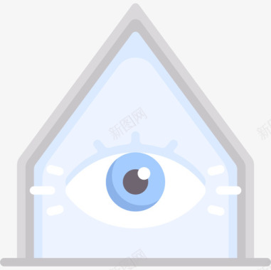 眼domotics23扁平图标图标