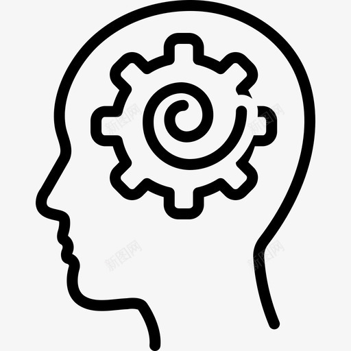 心理大脑记忆图标svg_新图网 https://ixintu.com 大脑 心理 心理学家 记忆 问题