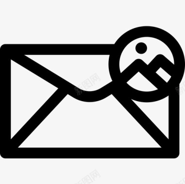 电子邮件电子邮件34直线图标图标