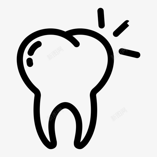 闪亮牙齿牙医预防图标svg_新图网 https://ixintu.com 口腔科 微笑 牙医 牙齿 闪亮 预防