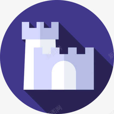 城堡房屋类型20平房图标图标
