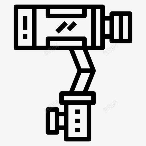 稳定器相机自拍图标svg_新图网 https://ixintu.com 智能手机 电影导演 相机 稳定器 自拍