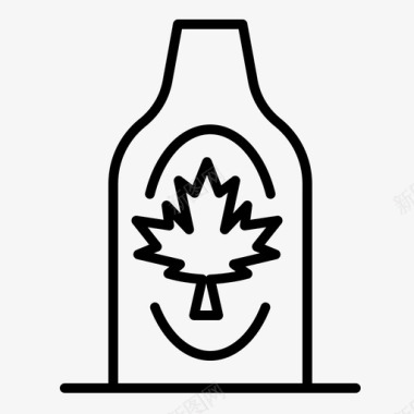 瓶子秋天加拿大图标图标