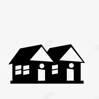 房屋建筑财产图标图标