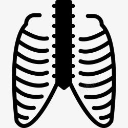 盆腔骨骼胸腔骨骼胸骨图标高清图片