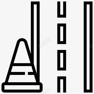 公路路线交通图标图标