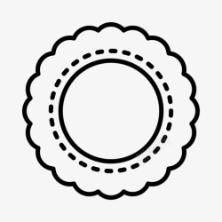 维多利亚时代doily古董传家宝图标高清图片
