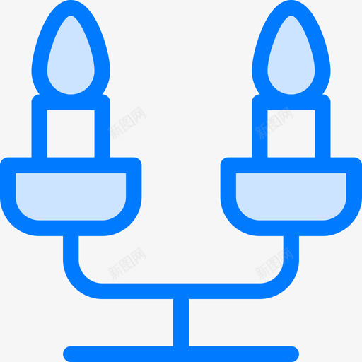 蜡烛瑞典2蓝色图标svg_新图网 https://ixintu.com 瑞典2 蓝色 蜡烛