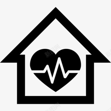 健康救护车心脏健康图标图标
