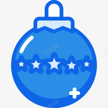 圣诞饰品假日43蓝色图标图标