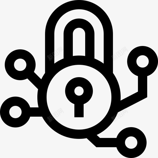 加密区块链20线性图标svg_新图网 https://ixintu.com 加密 区块 线性