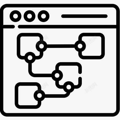 用户体验网页121线性图标svg_新图网 https://ixintu.com 用户体验 线性 网页设计121