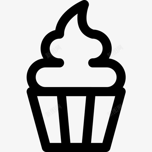 纸杯蛋糕新年28直系图标svg_新图网 https://ixintu.com 新年 直系 纸杯 蛋糕