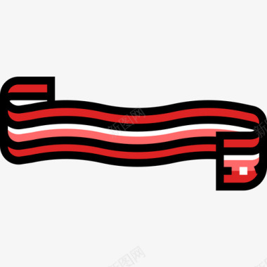 BaconBBQ21线性颜色图标图标