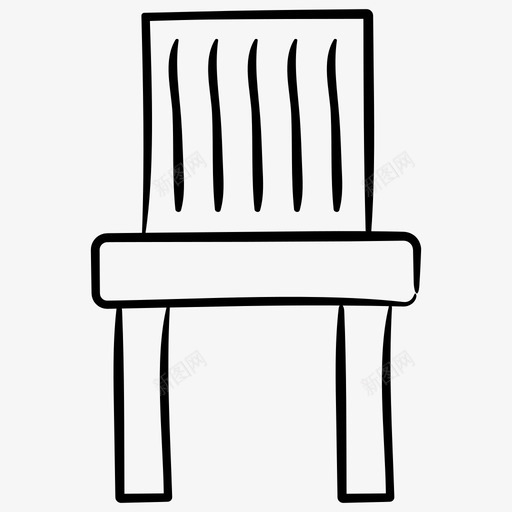 椅子家具座椅图标svg_新图网 https://ixintu.com 家具 家具手绘图标 座椅 木制椅子 椅子