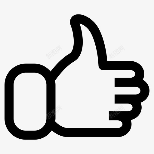 喜欢最爱手图标svg_新图网 https://ixintu.com 喜欢 大拇指 投票 最爱 用户界面 移动 竖起