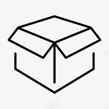 箱子纸箱包装图标图标