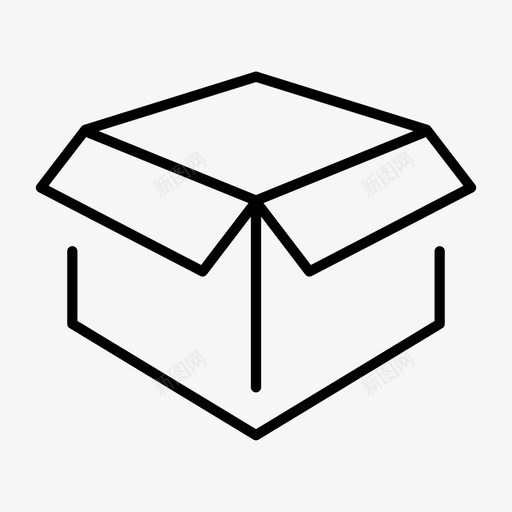 箱子纸箱包装图标svg_新图网 https://ixintu.com 包装 商务 礼物 箱子 纸箱 运输