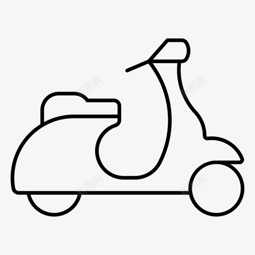 轻便摩托车自行车送货图标svg_新图网 https://ixintu.com 摩托车 自行车 轻便 运输工具 送货