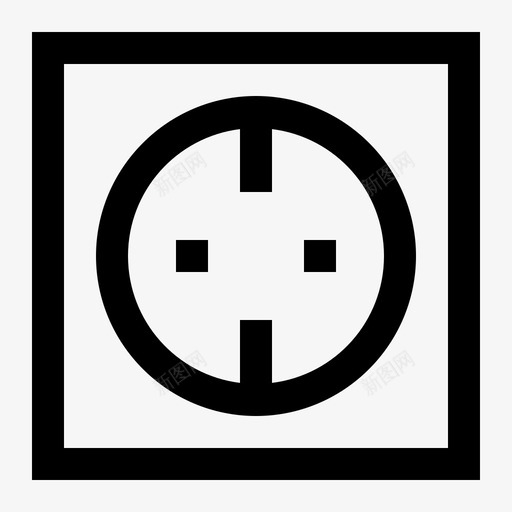 电子设备插座插头图标svg_新图网 https://ixintu.com 插头 插座 电子设备