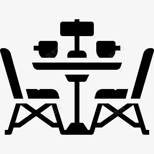 桌子椅子咖啡厅图标svg_新图网 https://ixintu.com 咖啡厅 家具 座椅 桌子 椅子