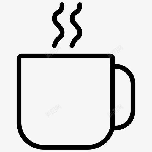 咖啡杯休息时间咖啡休息图标svg_新图网 https://ixintu.com 休息时间 咖啡休息 咖啡杯 喝 热 茶