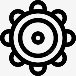 tambourineTambourineReggae线性图标高清图片