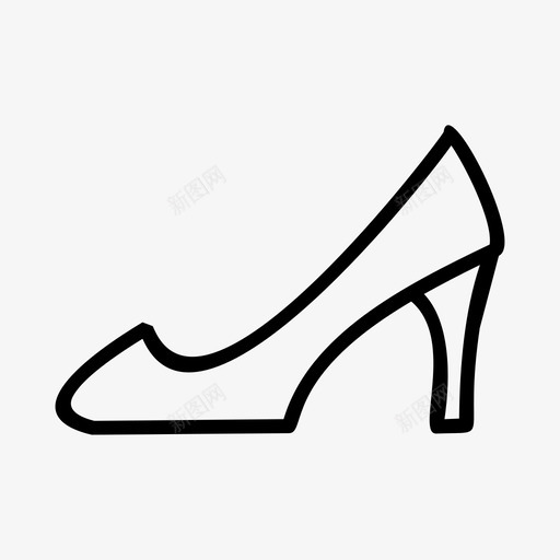 高跟鞋时尚女装图标svg_新图网 https://ixintu.com 女装 时尚 高跟鞋