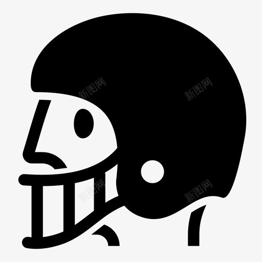 美式足球帽子头盔图标svg_新图网 https://ixintu.com fotball 头盔 头部 帽子 性格 球员 美式 足球