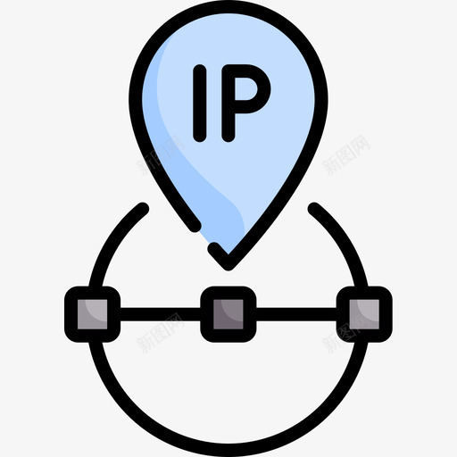 IP互联网技术18线性颜色图标svg_新图网 https://ixintu.com IP 互联网技术18 线性颜色