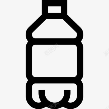 塑料瓶气候变化7线性图标图标