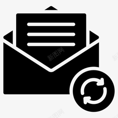 刷新电子邮件收件箱邮件图标图标