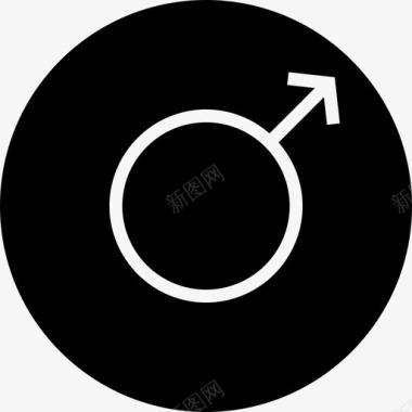 男性性别性别徽章图标图标