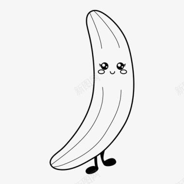 香蕉性格烹饪图标图标