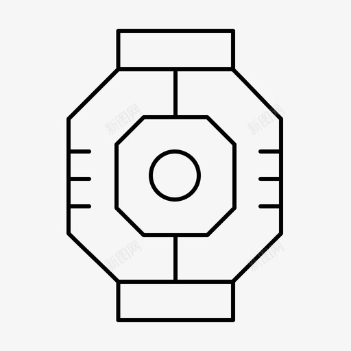 气闸太空舱组件图标svg_新图网 https://ixintu.com 下一 下一个 东西 个大 吊舱 太空 太空舱 探索 模块 气闸 组件