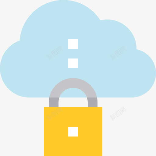 云计算网络与安全2平面图标svg_新图网 https://ixintu.com 云计算 平面 网络与安全2