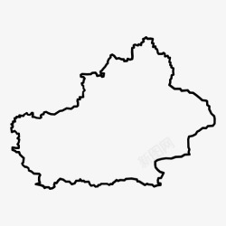 新疆维吾尔新疆维吾尔自治区中国省中国各省图标高清图片