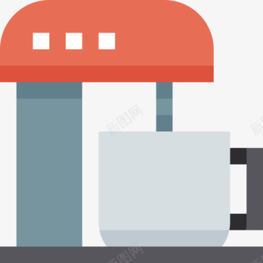 搅拌机烹饪食品和饮料2扁平图标图标