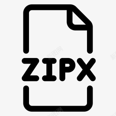 zipx文件格式图标图标