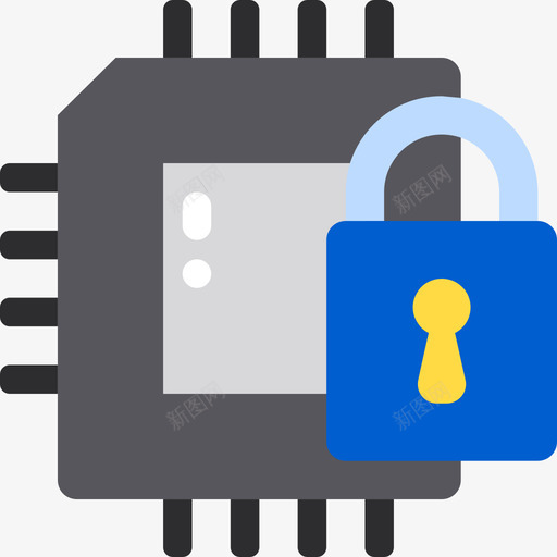 加密datamanager2平面图标svg_新图网 https://ixintu.com data manager 加密 平面