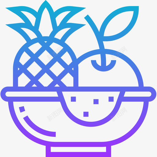 水果野餐元素3渐变色图标svg_新图网 https://ixintu.com 元素 变色 水果 渐变 野餐