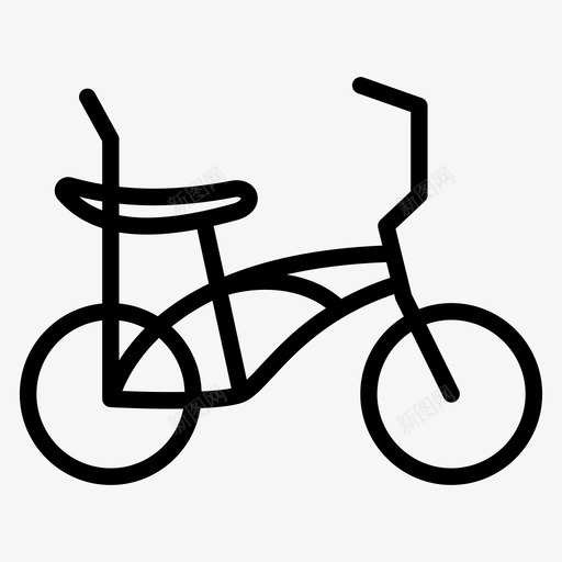 低骑自行车自行车交通工具图标svg_新图网 https://ixintu.com 交通工具 低骑 自行车