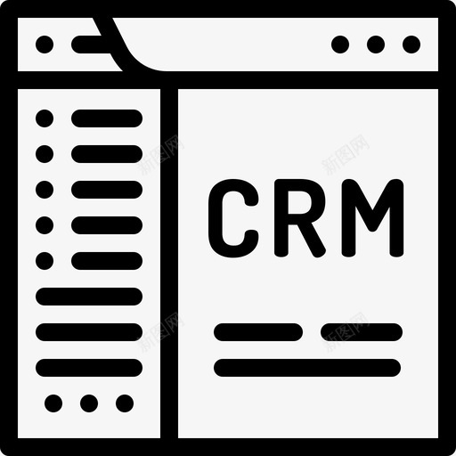 CRM策略35线性图标svg_新图网 https://ixintu.com CRM 策略 线性