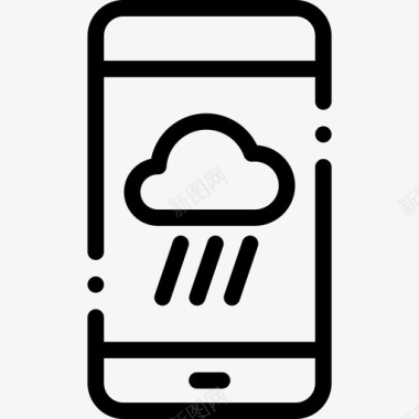 App天气214线性图标图标