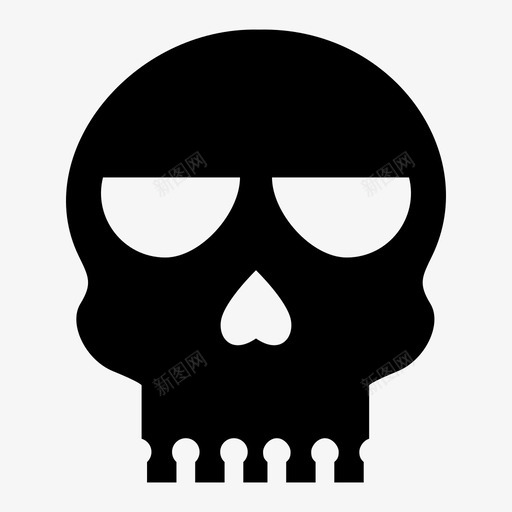 头骨危险死亡图标svg_新图网 https://ixintu.com 人类 危险 头骨 死亡 海盗