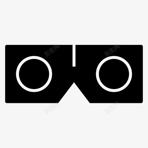 纸板耳机虚拟现实图标svg_新图网 https://ixintu.com 纸板 耳机 虚拟现实 虚拟现实护目镜 虚拟现实黑暗