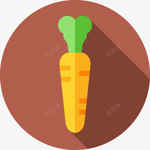 胡萝卜水果和蔬菜37扁平图标svg_新图网 https://ixintu.com 扁平 水果 胡萝卜 蔬菜