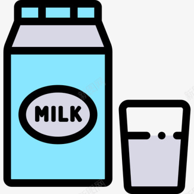 奶瓶活跃生活方式16线性颜色图标图标