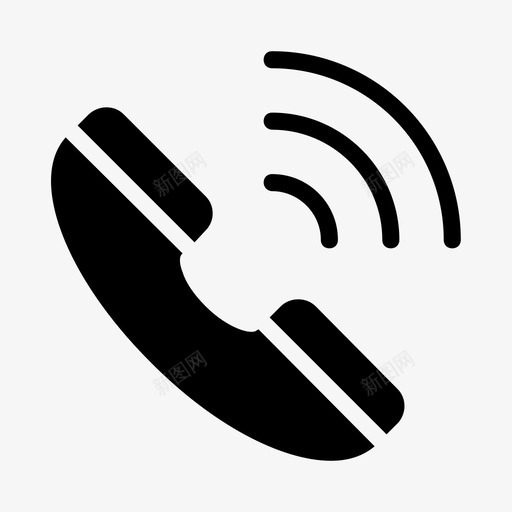 打电话联系我们电话图标svg_新图网 https://ixintu.com 我们 打电话 接受者 支持 旅行 电话 符号 线路 联系