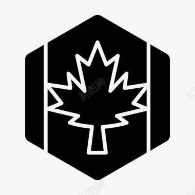 旗帜秋天加拿大图标图标
